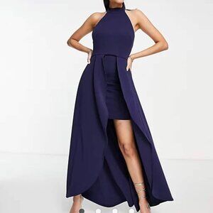 ASOS Tall Navy Blue Dress
